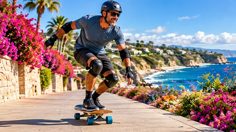 Skateboarding concept illustration